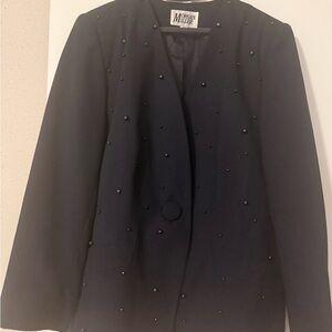 Morgan Miller Navy Embellished Blazer